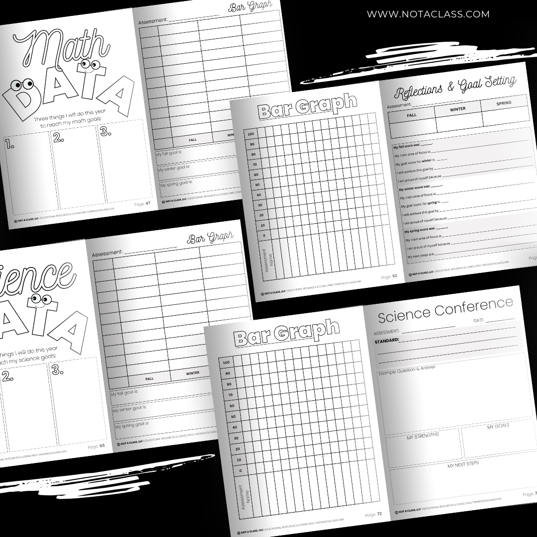 Math and Science Student Data Trackers