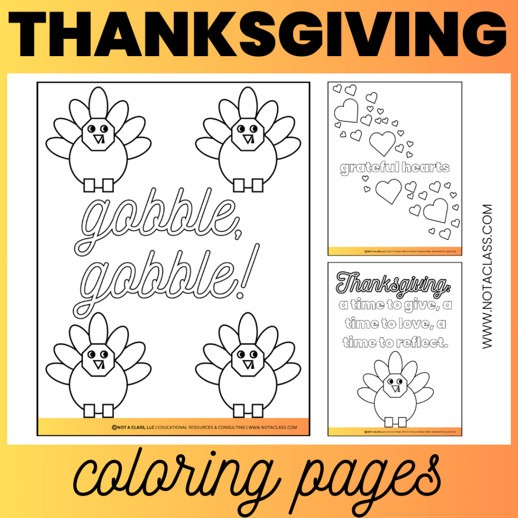 thanksgiving classroom activities and crafts, bulletin board ideas, and turkey math craft, coloring pages